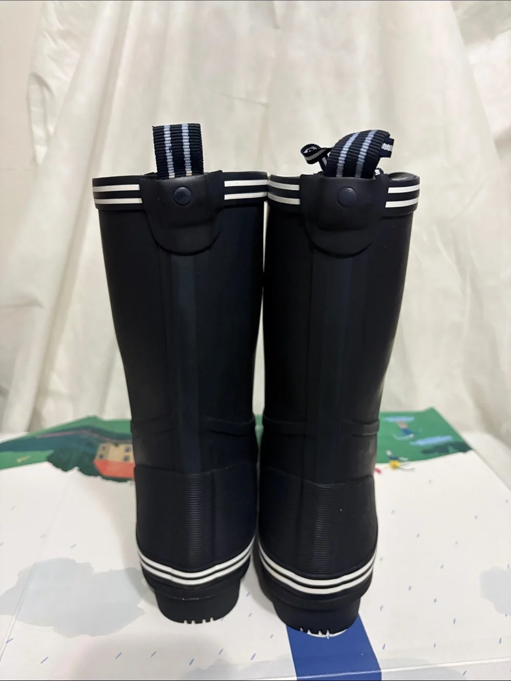 Joules Navy Rain Boots Size US 9 NWT